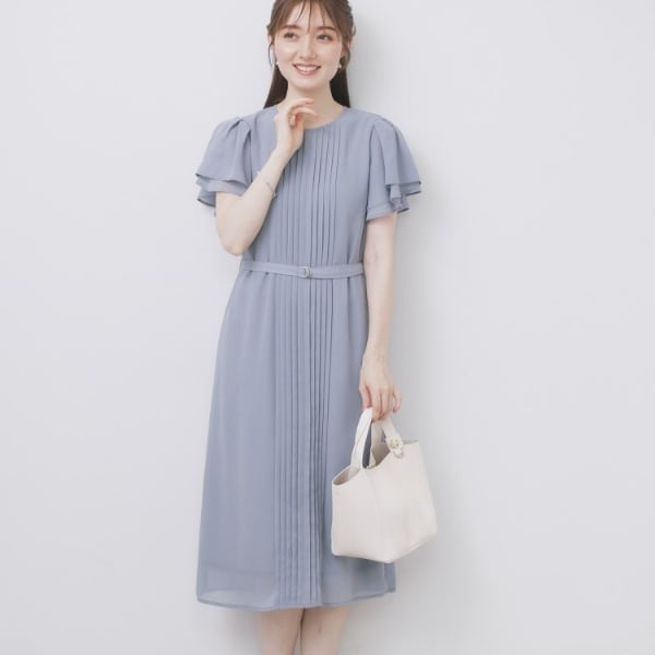 mipiarl ミピアール フリルスリーブティアードワンピース 新品タグ付き ミピアール mipiarl mipiarl フリルスリーブティアード