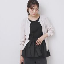 ノースリペプラムドッキングトップス【洗濯機洗い可接触冷感】