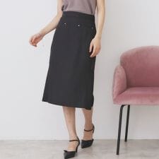 バックフレアマーメイドスカート【洗濯機洗い可イージーアイロン】