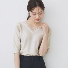 《5色展開》前後2WAY ドルマンスリーブニット【UVケア抗ピル洗濯機洗い可】