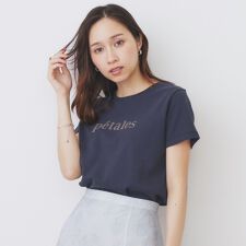 《S-LLサイズ》フロッキーロゴTシャツ【接触冷感UVケア洗濯機洗い可】