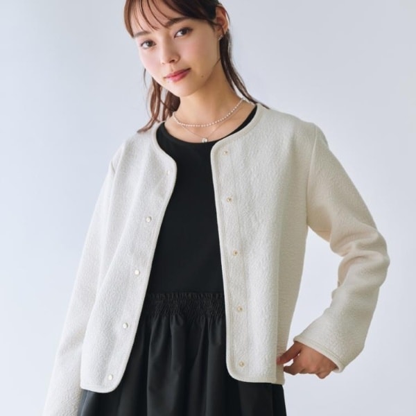 【華乃】イエナ リネン ライトノーカラーブルゾン 華乃】イエナ リネン ライトノーカラーブルゾン 華乃】イエナ