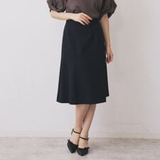 《S-3Lサイズ》ストレッチセミフレアスカートセットアップ対応【洗えるイージーアイロン】