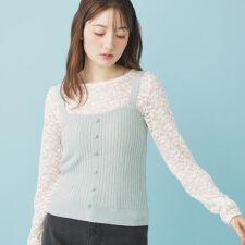 ミニモールラメビスチェキャミアンサンブル対応【洗濯機OK】