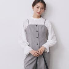 ウールライクストレッチキャミビスチェセットアップ対応【洗濯機OK】