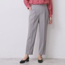 ウールライクストレッチテーパードパンツセットアップ対応【洗濯機洗い可】
