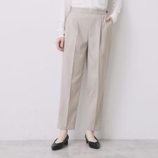 ウールライクストレッチテーパードパンツセットアップ対応【洗濯機OK】