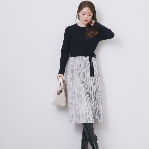 ハイネックニットワンピース【洗濯機OK抗ピル】 | インデックス(index