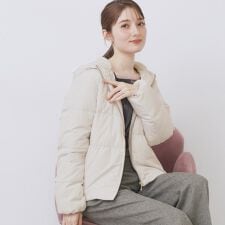 インデックス(index)のKAWADAダウンペプラムショートコート【撥水洗える静電気防止裏地】