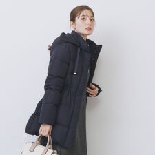 インデックス(index)のKAWADAダウンドロストミドルコート【撥水洗濯機OK2WAY静電気防止裏地】《XS～3L》