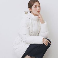 インデックス(index)のKAWADAダウンドロストミドルコート【撥水洗濯機OK2WAY静電気防止裏地】《XS～3L》