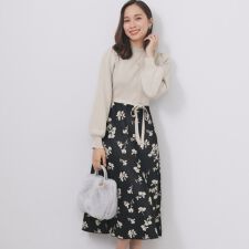 インデックス(index)のハイネックニットワンピース【洗濯機OK抗ピル】