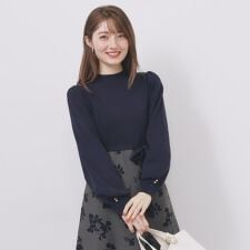 インデックス(index)のハイネックニットワンピース【洗濯機OK抗ピル】