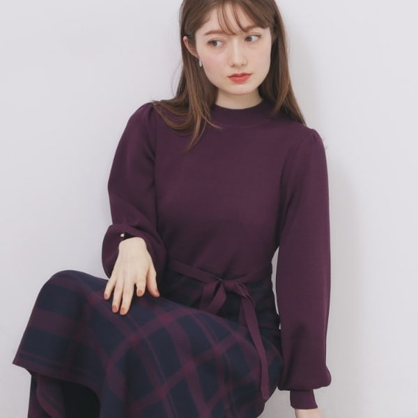 ハイネックニットワンピース【洗濯機OK抗ピル】 | インデックス(index