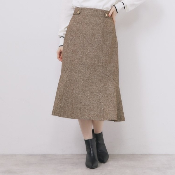 スカート oioi マーメイドフレアスカート【洗濯機OK防シワ】 | インデックス(index