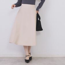 フレアスカート【洗濯機OK防シワイージーアイロン】