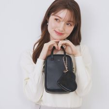 【2WAY】ハートポーチ付きミニショルダーバッグ