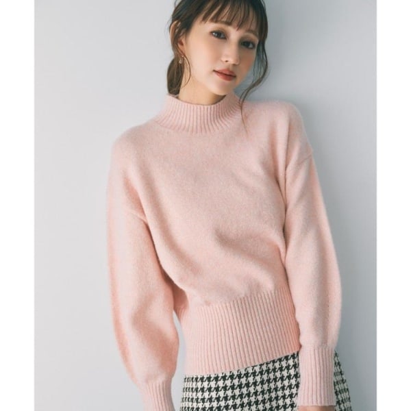 選べる2丈 ハイネックカラーミックスラメニット【洗濯機OK