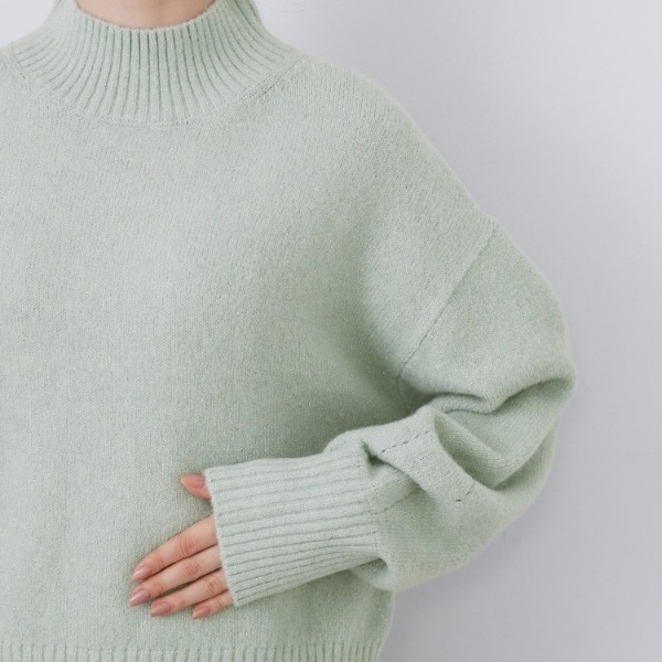 選べる2丈 ハイネックカラーミックスラメニット【洗濯機OK