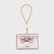 ラメ合皮リボンパスケース