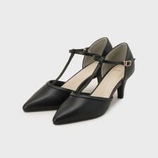 Tストラップパンプス