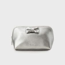 ラメ合皮リボンポーチ