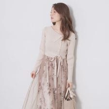 ドッキングニットワンピース【洗濯機OK抗ピル】