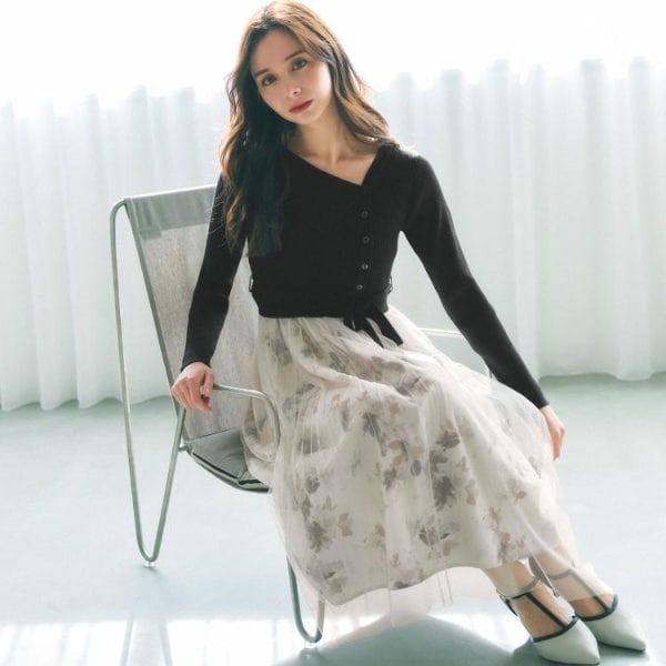 ドッキングニットワンピース【洗濯機OK抗ピル】 | インデックス(index