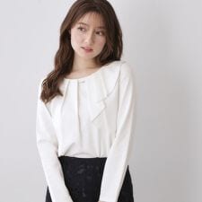 アシメタックフリルバートップス【洗濯機OK】