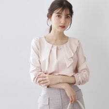 アシメタックフリルバートップス【洗濯機OK】