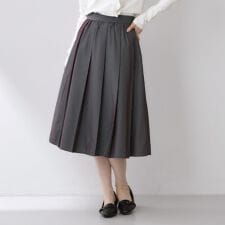 タックフレアスカート【洗濯機OK】