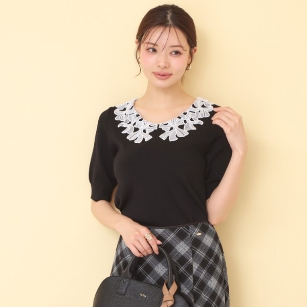 新品♡ボンメルスリー衿リボンプルオーバー natural couture｜2WAYリボン衿ブラウス | Rakuten Fashion(楽天