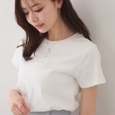 フロントロゴ刺繍Tシャツ【洗濯機OK・接触冷感・UVケア】