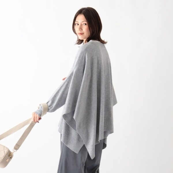 2wayポンチョ風ニット スープ 超ポイントバック祭