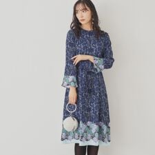 【SS～Lサイズ展開＆yours project】総柄フラワープリントワンピース