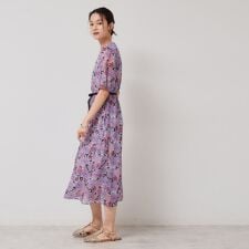 【完売間近／&yours project】レース柄プリーツワンピース