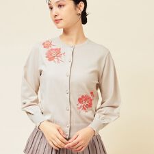 【SS～Lサイズ展開手刺繍】クラフトカーディガン