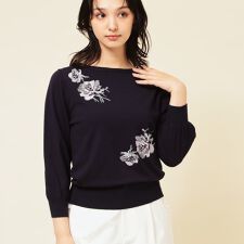 【SS～Lサイズ展開／手刺繍】クラフトニット