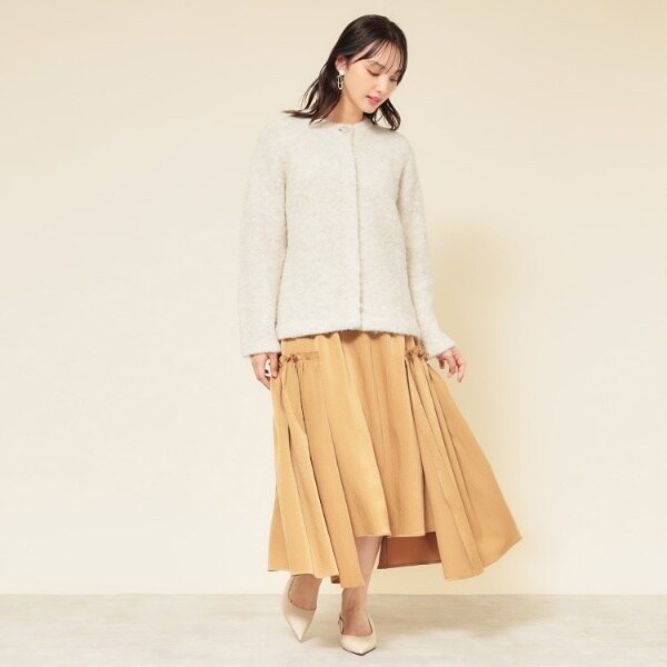 ループヤーン／ふんわり】ミドル丈カーディガン | スーナウーナ