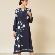 【co creation and yours／SS～L】オリエンタルプリントワンピース
