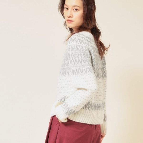 SS～Lサイズ展開／6色展開】パール調ニット | スーナウーナ(SunaUna