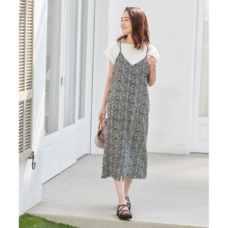 S Ll 楽ちん ボタンキャミワンピース フレンチスリーブtee Set グローブ Grove ファッション通販 マルイウェブチャネル