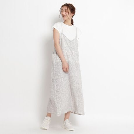 S Ll 楽ちん ボタンキャミワンピース フレンチスリーブtee Set グローブ Grove ファッション通販 マルイウェブチャネル