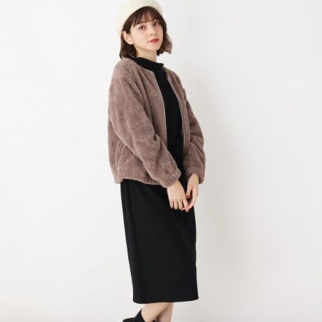 Llあり 2点セット ボアブルゾン ワンピースセット グローブ Grove ファッション通販 マルイウェブチャネル