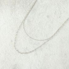 デザインチェーン2連ネックレス