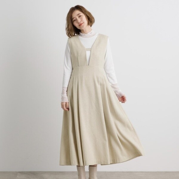 前後2WAY】ラメツイードフレアージャンドレ | グローブ(grove