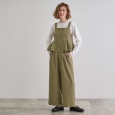 デニムアソート麻調ビスチェセット