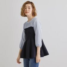 グローブ(grove)のニットビスチェドッキングシャツ