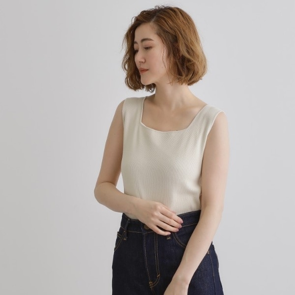 ⭐️美品⭐️CC25P ロゴ タンクトップ コットン白　38 ⭐️美品⭐️CC25P ロゴ タンクトップ コットン白 38