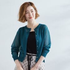 【雑誌掲載】洗えるシアーカーディガン